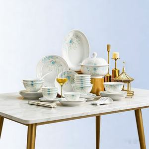 Service de table de luxe Sweet Cupid en porcelaine haute blancheur, 58 pièces, comprenant bols <span class=keywords><strong>et</strong></span> assiettes, idéal pour mariages, banquets <span class=keywords><strong>et</strong></span> occasions festives - Product Image 6