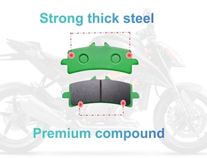 Plaquette de frein avant de moto pour KTM 1290 Super Duke <span class=keywords><strong>R</strong></span> 690/890 990 Supermoto RC8 <span class=keywords><strong>Kawasaki</strong></span> Ninja <span class=keywords><strong>H2R</strong></span> H2 ZX10R Z1000 ZX10RR ZZR1400 - Product Image 4