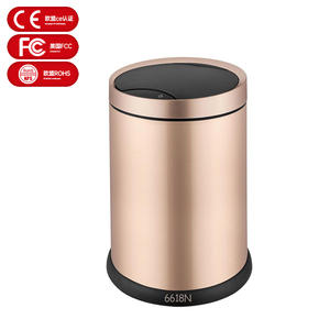 Cheap price High quality 6L Round stainless steel smart bin automatic dustbin sensor trash can