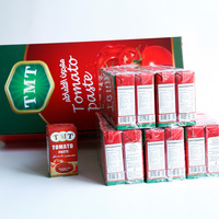Approvisionnement en gros usine : Pâte de tomate Tetra Pack 135ml, Ketchup, Sauce tomate, Emballage en brique avec remplissage aseptique, Logo personnalisé, Usine chinoise
