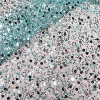 Tissu à paillettes vert Offre Spéciale, perles à pointes, tulle, dentelle, paillettes, tissu à perles roumaines pour robe de mariée à paillettes
