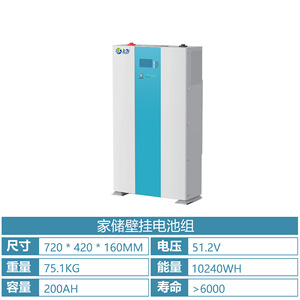 LiFePO4 Wall <b>Mounted</b> Energy Storage <b>Battery</b> 51.2V 200Ah 10KWh Hybrid Grid Home Use - Product Image 5