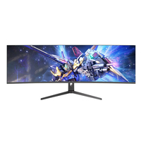 Écran LED 4K grand écran OEM 144Hz incurvé R1500 49 pouces pour jeux PC avec base relevable