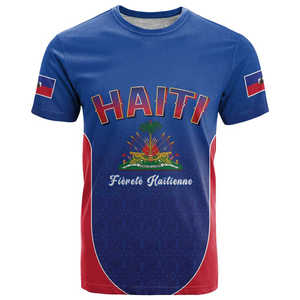 Großhandel Haiti-Flaggen-Design 2026 WM Fußballtrikot Vollständig Anpassbares Herren-T-Shirt Outdoor-Sport Fußball-Top Kurzarm - Product Image 1