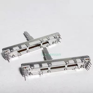Potentiomètre à glissière droite 60 mm <span class=keywords><strong>Pioneer</strong></span> DJM <span class=keywords><strong>350</strong></span> 600 700 800 Push Fader pour table de mixage DJ B10KX2 avec poignée de 20 mm - Product Image 2