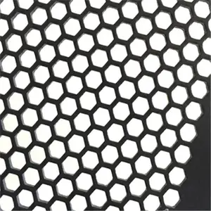 Hot Sale Honeycomb Hole Perforated Metal Mesh Punched Round Hole Netting