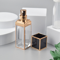 Emballage cosmétique vide carré emballage de soins de la peau 30ml bouteille de pompe de lotion acrylique pour fond de teint liquide