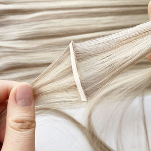 Extensions de cheveux à bandes adhésives, cheveux humains vierges chinois doublement tirés, <span class=keywords><strong>prix</strong></span> de gros, nouvelle tendance 2025, extensions de cheveux à bandes adhésives, trame unique - Product Image 2
