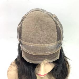 Parrucca medica <span class=keywords><strong>in</strong></span> pizzo anteriore per pazienti affetti da cancro <span class=keywords><strong>in</strong></span> seta malata - Product Image 6