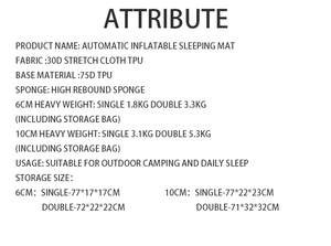 Matelas de camping gonflable et dégonflable 3D en TPU souple avec logo personnalisé pour la randonnée - Product Image 6