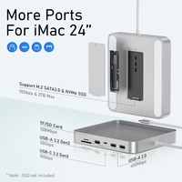 PULWTOP Adaptateur Hub USB-C Type-C station d'accueil hub usb 3.0 séparateur 7 ports hub de données usb pour accessoires informatiques ssd