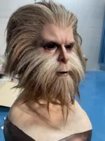 Masque en silicone Monkey King Sun Wukong, réaliste, pour cosplay, accessoire de théâtre