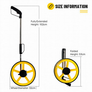 Rueda Medidora Mecánica con Pantalla <span class=keywords><strong>Digital</strong></span>, Medidor de Distancia Electrónico Manual, Contador de Metros, <span class=keywords><strong>Regla</strong></span> de Medición para Ingeniería - Product Image 4