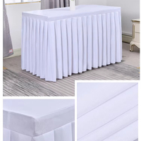 Nappe en polyester rectangulaire 6ft/8ft pour mariage et fête, lavable, moderne, de luxe, pour événements, banquets et décoration d'hôtel, vente en gros