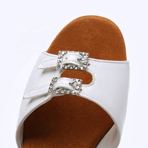 Blanco PU Cuero Dama Tacón Alto Bachata/salsa/<span class=keywords><strong>kizomba</strong></span>/zapatos de baile latino - Product Image 3