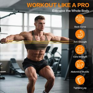 Ensemble de bandes de résistance personnalisées avec logo d'usine / Bandes élastiques en latex pour la musculation / Bandes d'exercice de fitness - Product Image 3