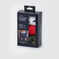 Boîte en carton universelle blanche personnalisée haut de gamme fenêtre en PVC transparent revêtement UV boîte de rangement de chaussettes pour cadeau d'emballage de culotte de sous-vêtements
