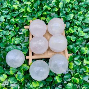 Wholesale High Quality Bohemian <b>Snow</b> Phantom Clear Quartz Sphere Natural Crystal Stone for Unique Home Decor and Holiday Gifts - Product Image 6