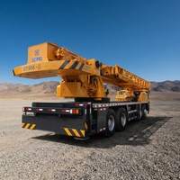 Grue mobile d'occasion de 50 tonnes avec moteur, à vendre, avec rapport et inspection vidéo fournis