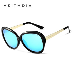 Veithdia Women's Polarized Sunglasses Blue Lens UV400 TR90 Frame Fashion Travel Driving - Product Image 1