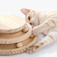 Poteau à gratter pour chat arbres à chat et gratteur jouets pour chaton piste de balle en bois sisal grand poteau à gratter jouet interactif