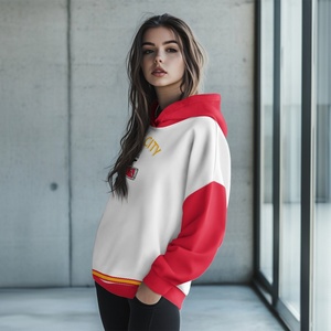 Felpe con Logo della squadra di calcio della città Kansas personalizzate con cappuccio sublimazione felpe da <span class=keywords><strong>donna</strong></span> in poliestere completamente stampate con cappuccio Dropshipping - Product Image 2
