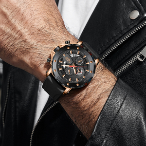 Reloj LIGE LG89230 para Hombre, con Logotipo Personalizado, Esfera de 48 mm, 3 Subesferas, Resistente, Deportivo, Multifunción, Fecha, Luminoso, Resistente al Agua + Caja - Product Image 6
