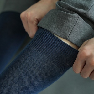 Professional Solid Color Office Work Crew <b>Socks</b> For Men Made From High Quality Cotton For All <b>Day</b> Comfort - Product Image 5