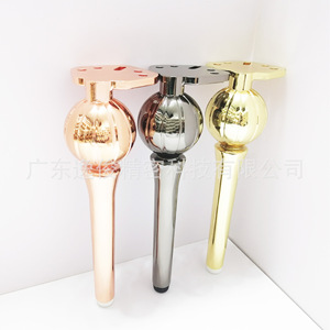 Patas de Mueble de Aleación de Aluminio en Oro Rosa, Diseño Esférico, Antideslizantes, Soporte Moderno para Muebles - Product Image 4