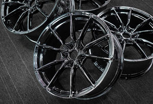 SY-09088 Juego de 1 Llanta de Aleación Cromada Negra Multirradio de 18 19 20 21 22 24 26 Pulgadas para Autos <span class=keywords><strong>E46</strong></span> E90 F30 G30 - Product Image 2