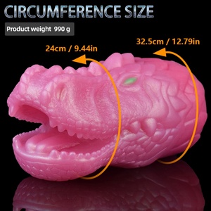 YOCY Dragon Beast Fantasy Masturbator Animal Dual Channel Masajeador de Próstata Masculino de Silicona con Doble Canal y Vagina de Bolsillo al por Mayor - Product Image 2