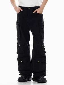 تصميم جديد عارضة مخصصة الدنيم عالية الجودة السراويل Pantalones دي هومبر بنطلون مستقيم الجملة الجينز الرجال - Product Image 4