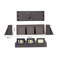 Lampe murale LED extérieure moderne et simple, étanche, pour cour, portail, terrasse, balcon, jardin