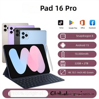 Tablet PC Android MTK 10,1 inci lintas batas 16 Pro Langsung Dari Pabrik Bersertifikasi Google Play untuk AliExpress Amerika Latin