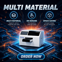 Impresora Digital Automática de Inyección de Tinta UV CMYK PodNEX A3 DX7, Todo en Uno, Rollo a Rollo, 2400 DPI, para Carcasas de Plástico para Teléfonos/AirPods, Android