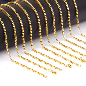 Asonsteel all'ingrosso 10 pz/lotto in oro 2mm di collegamento <span class=keywords><strong>Rolo</strong></span> catene di serpente 45cm,50cm,55cm,60cm catene di gioielli di moda - Product Image 5