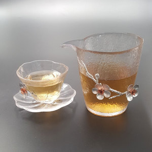 La migliore vendita di bere Teaware resistente al calore tazza <span class=keywords><strong>da</strong></span> tè e sottobicchiere <span class=keywords><strong>in</strong></span> <span class=keywords><strong>vetro</strong></span> piattini per versare il tè - Product Image 2