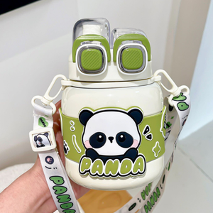 Tazza <span class=keywords><strong>di</strong></span> acqua isolata per bambini ad alto livello <span class=keywords><strong>di</strong></span> aspetto carina per studenti <span class=keywords><strong>di</strong></span> grande capacità sport bollitore pratico da viaggio doppio bicchiere - Product Image 4