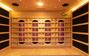 غرفة ساونا بالبخار وساونا بالأشعة تحت الحمراء بتصميم جديد ، غرفة ساونا هجينة لـ 4 أشخاص - Product Image 4