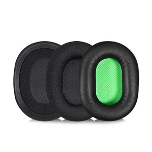 Coussinets d'écouteurs hybrides en cuir protéiné et tissu maillé pour Razer BlackShark V1, housses de coussinets d'écouteurs BlackShark première génération - Product Image 1