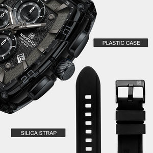 นาฬิกา NAVIFORCE 6101 แบรนด์คุณภาพสูง นาฬิกาสปอร์ตผู้ชาย ควอตซ์ กันน้ำ 50 เมตร สายซิลิโคน แสดงวันที่ นาฬิกาแท้สำหรับผู้ชาย - Product Image 5