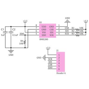 Sensor de Temperatura y Humedad BME280 3.3V, Módulo de Sensor de Presión Barométrica Atmosférica con Placa de Interfaz IIC I2C - Product Image 5