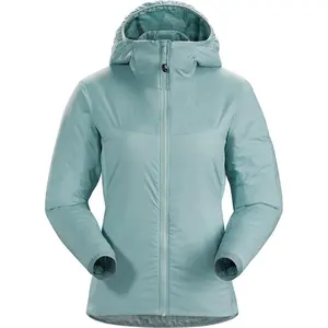女式冬季夹克保暖保暖夹克带罩户外徒步登山女士外套