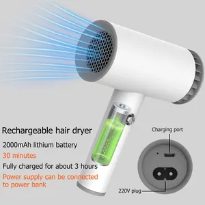 Diffusore per asciugacapelli portatile costante pratico Smart Cordless portatile Mini asciugacapelli Salon utensili per parrucchieri