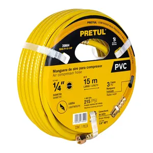 Master with 12 units <b>Hose</b> for compressor, <b>PVC</b>, 15m x 1/4', Pretul - Product Image 1