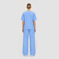 Tenue de travail médicale confortable anti-rides pour femmes, pantalon ample à jambes larges, idéale pour cliniques vétérinaires et hôpitaux, uniforme de médecin