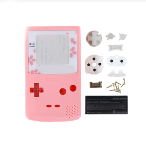 مجموعة كاملة من ملحقات الإصلاح لعلبة جيم بوي كولور، غطاء بتصميم زهر الكرز لوحدة تحكم الألعاب، غلاف بديل - Product Image 2