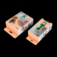Boîte d'emballage personnalisée en PVC recyclable et écologique pour jouets d'enfants, design pliable, revêtement UV, options transparentes/givrées