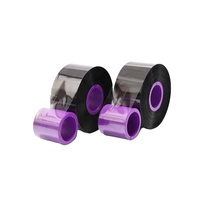 Tanggal produksi dan kode QR pita Transfer Termal Dekat pita tepi 55mm * 600m lilin/Resin TTO