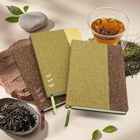 Coffret Cadeau Stylo et Carnet A5 Rigide Personnalisé avec Logo, en Fibre de Thé Recyclée Écologique, Sérigraphié – Idéal pour Événements d'Entreprise